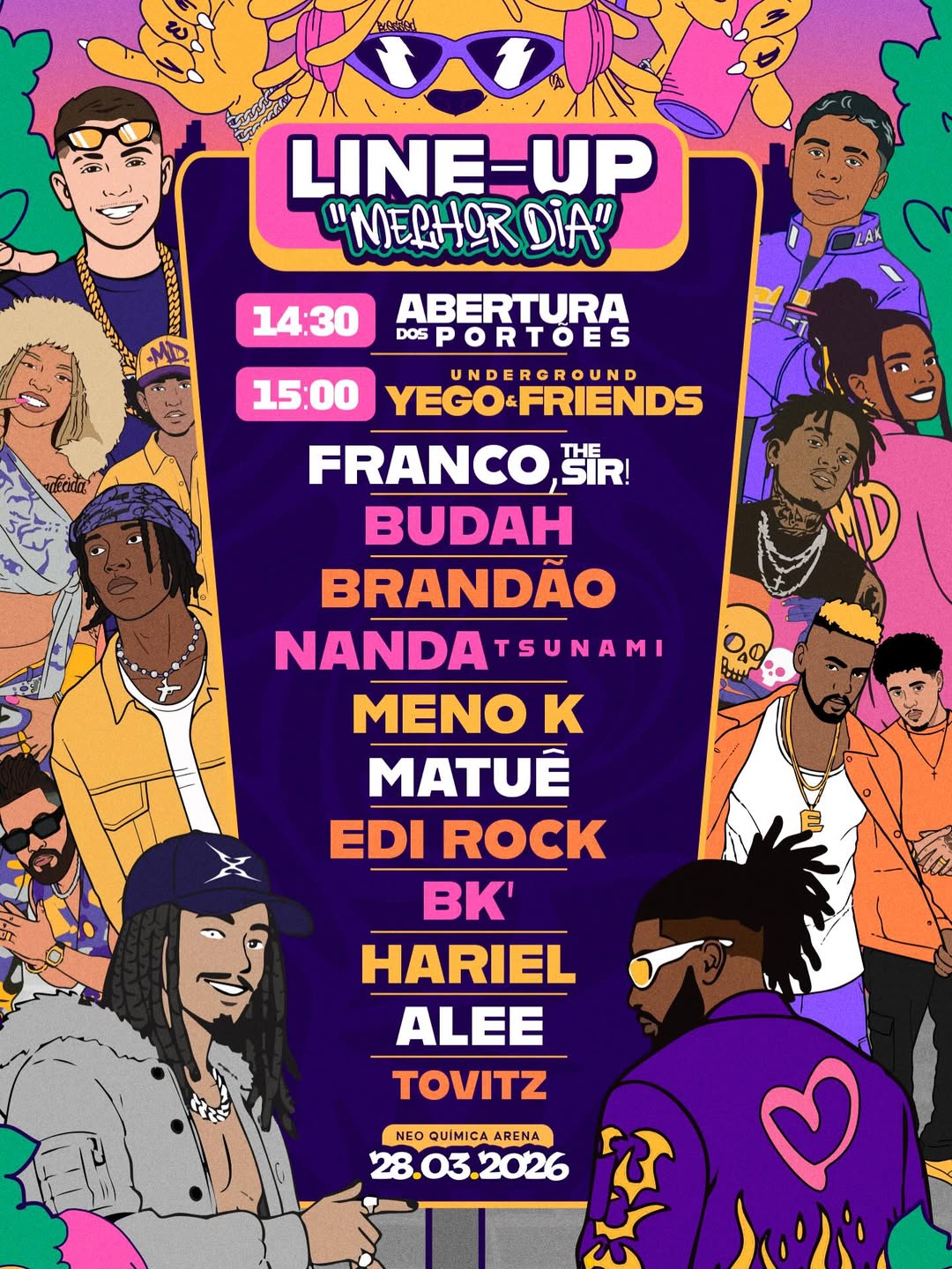 Line-up da última edição do Melhor Dia